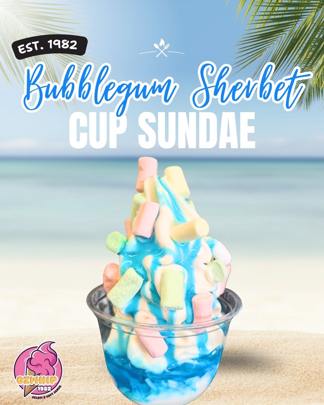 Bubblegum Sherbet Cup Sundae